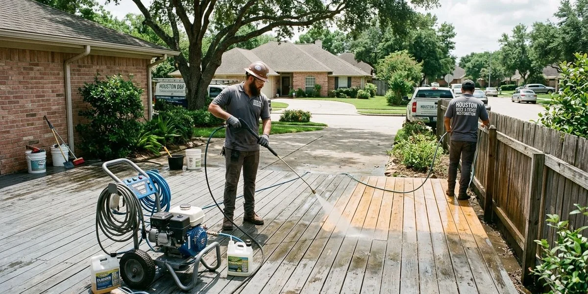Deck & Fence Cleaning Services in Houston