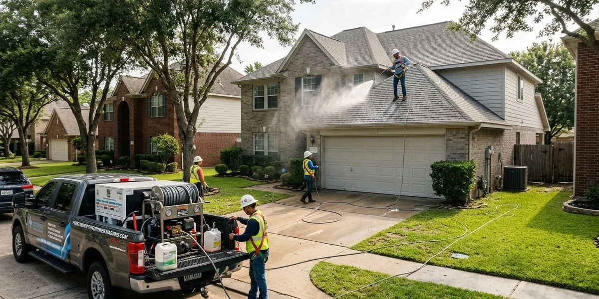 Protecting Your Roof from Houston's Harsh Weather with Soft Washing